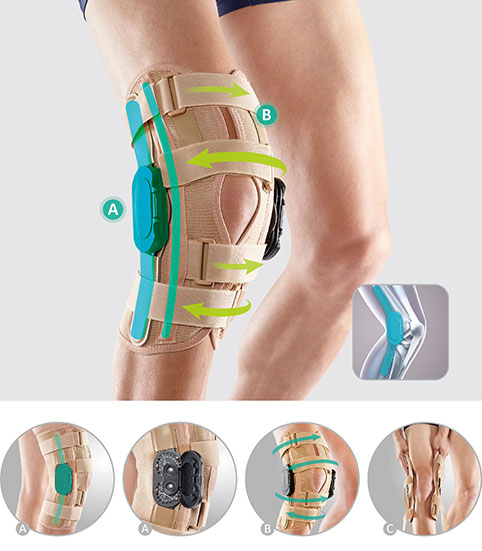 Oppo Comfortable Adjustable Knee Support, Beige - 1 Unit 
